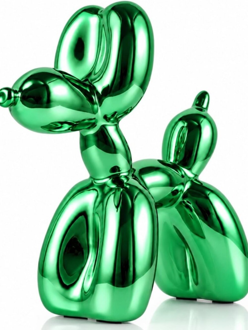 Funky Balloon Dog Sculpture - Modern Home Decor, Trendy Collectible Figurine for